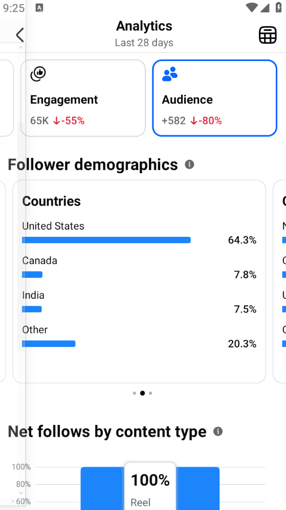 Audience Countries Distribution